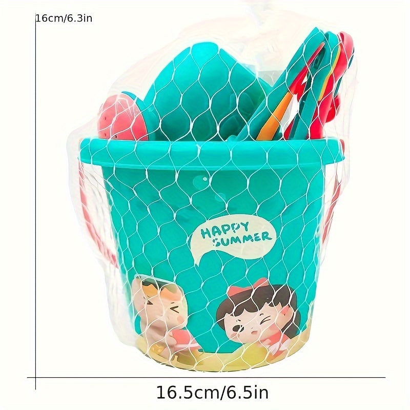 18-delige Strand- en Sneeuwspeelgoed Set – Compleet met Emmer, Schep en Fun Tools voor Creatief Spelen