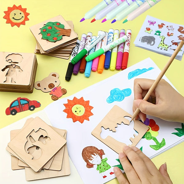 Educatieve Tekenmallen Set - Voor Creatief Leren
