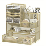 Slimme Organisatie Bureaurek - Multifunctionele Opbergruimte voor Je Kantoorbenodigdheden