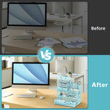 Slimme Organisatie Bureaurek - Multifunctionele Opbergruimte voor Je Kantoorbenodigdheden