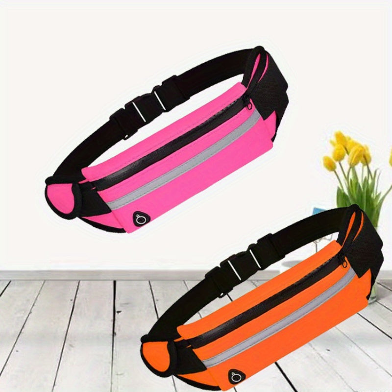 Compacte Reflecterende Sportheuptas – Waterdichte Telefoonhouder en Fleshouder voor Hardlopen en Fitness