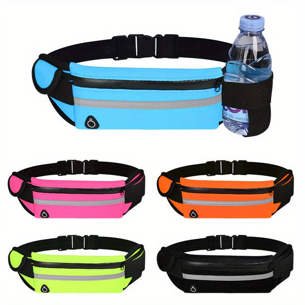 Compacte Reflecterende Sportheuptas – Waterdichte Telefoonhouder en Fleshouder voor Hardlopen en Fitness
