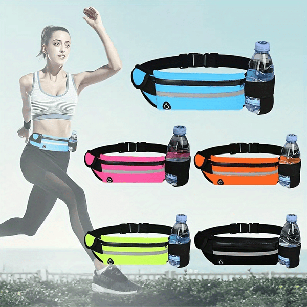 Compacte Reflecterende Sportheuptas – Waterdichte Telefoonhouder en Fleshouder voor Hardlopen en Fitness