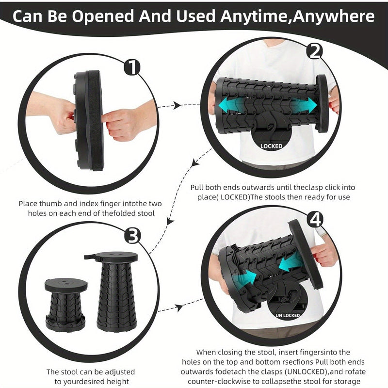 Opvouwbare Stoel met Draagriem - Compact en Stevig voor Buitenavonturen