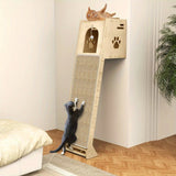 NatureClimb Houten Kattenhuis – Compact en Speels Meubel