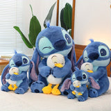 Kawaii Stitch Pluche Knuffel - Schattige Cartoon Slaappop voor Bedtijd en Versiering