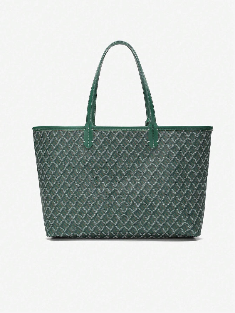 Casual Schouder Handtas Dames PVC | Tote Bag | Lichtgewicht grote tas voor studenten