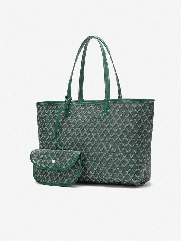 Casual Schouder Handtas Dames PVC | Tote Bag | Lichtgewicht grote tas voor studenten