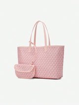 Casual Schouder Handtas Dames PVC | Tote Bag | Lichtgewicht grote tas voor studenten