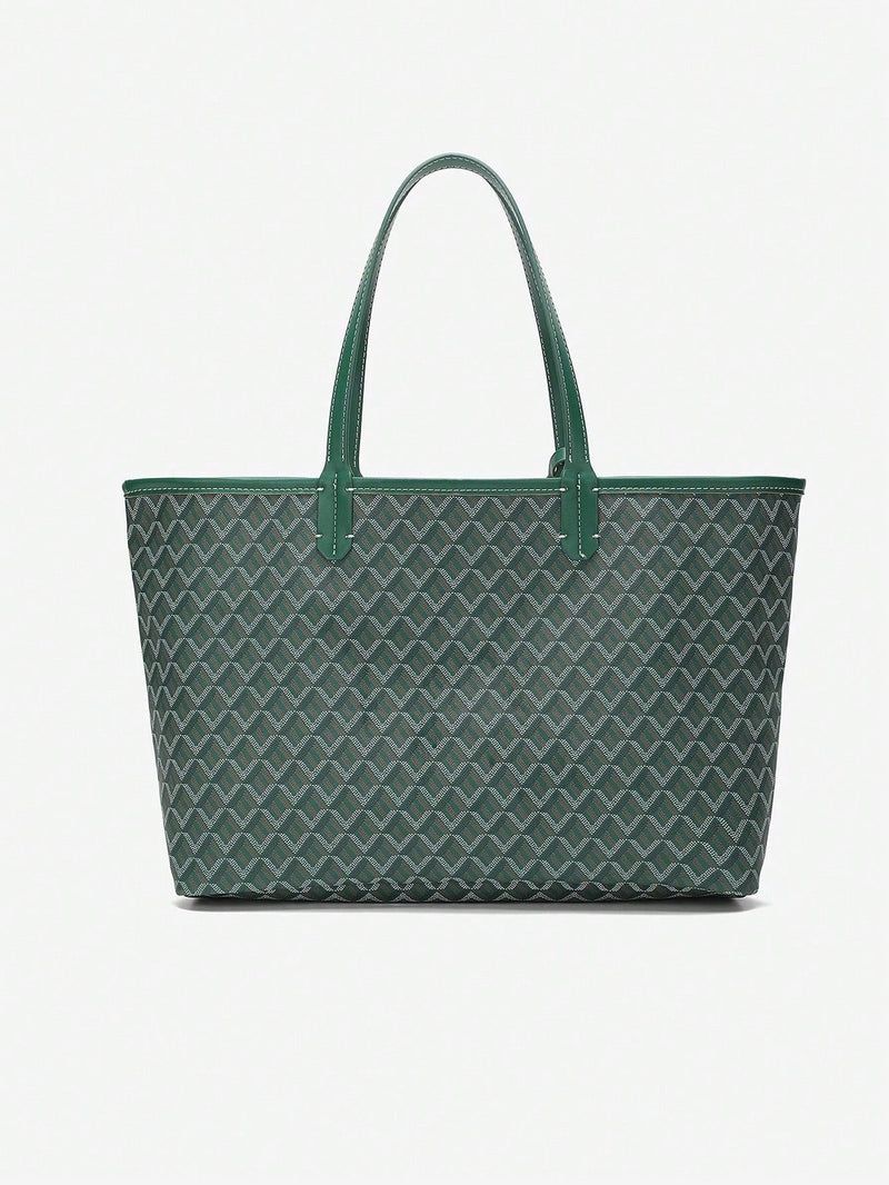 Casual Schouder Handtas Dames PVC | Tote Bag | Lichtgewicht grote tas voor studenten