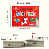 Educatieve Puzzelset voor Kinderen – 16 Stuks met Leuke Beelden van Beroepen, Voertuigen en Groenten