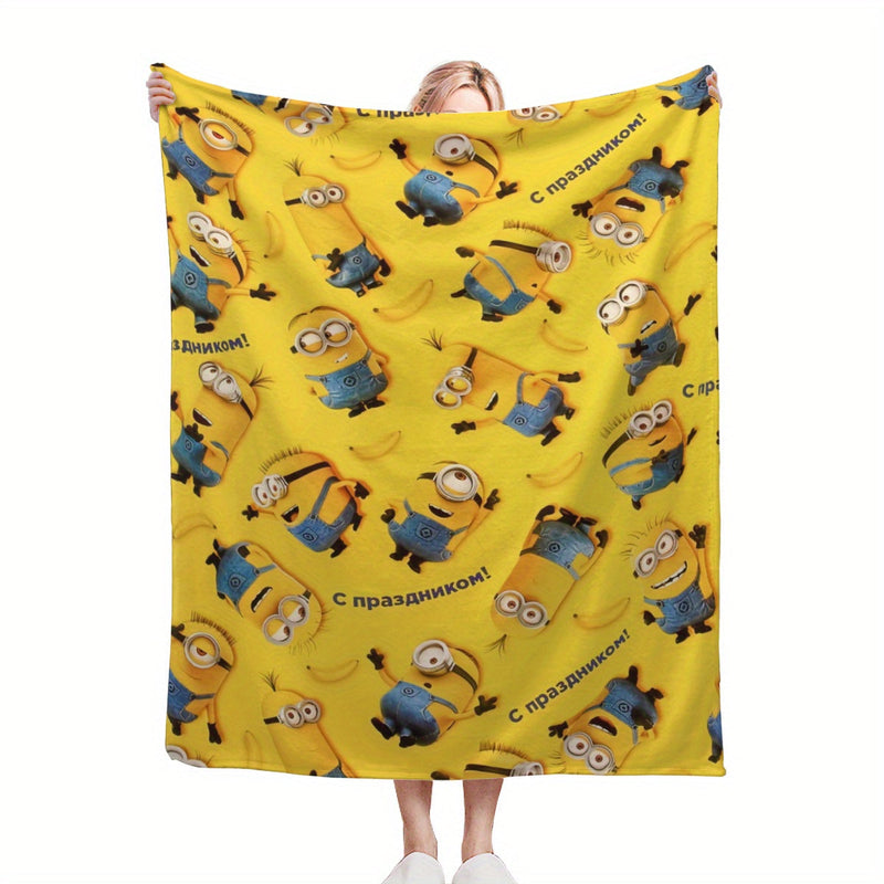Minions Fleece Deken - Zachte & Warme Flanel Deken voor Kinderen