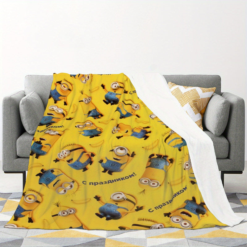 Minions Fleece Deken - Zachte & Warme Flanel Deken voor Kinderen
