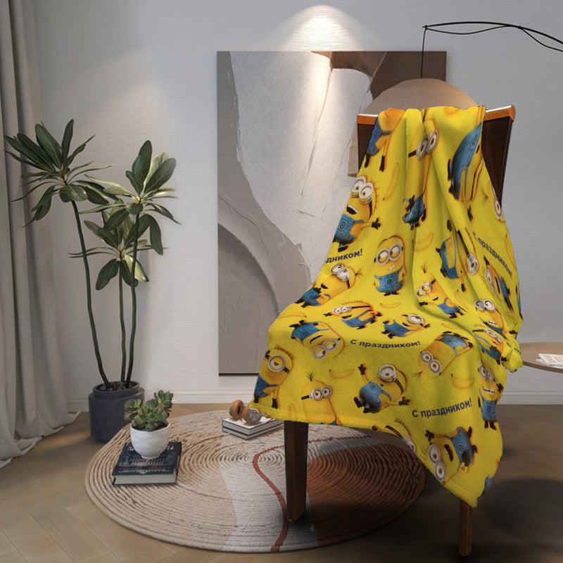 Minions Fleece Deken - Zachte & Warme Flanel Deken voor Kinderen