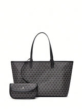 Casual Schouder Handtas Dames PVC | Tote Bag | Lichtgewicht grote tas voor studenten