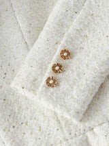 Elegante Tweedelige Set met Parel Details | Damespakken | Luxueuze en Stijlvolle Outfit voor Speciale Gelegenheden