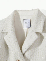Elegante Tweedelige Set met Parel Details | Damespakken | Luxueuze en Stijlvolle Outfit voor Speciale Gelegenheden