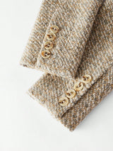 Dubbelrijige Blazer met Gespriem | Damespakken | Klassiek Tweedelig Pak met Modern Detail