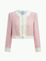 Contrast Binding Boxy Jas met broek | Dames outfit | Trendy Korte Blazer met broek voor Casual en Werk