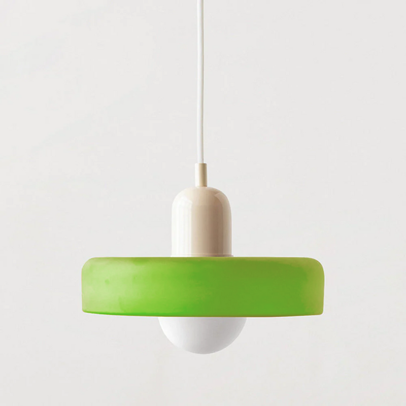 ColorLoop Pendant – Kunstzinnige Bauhaus Hanglamp met Warm Licht