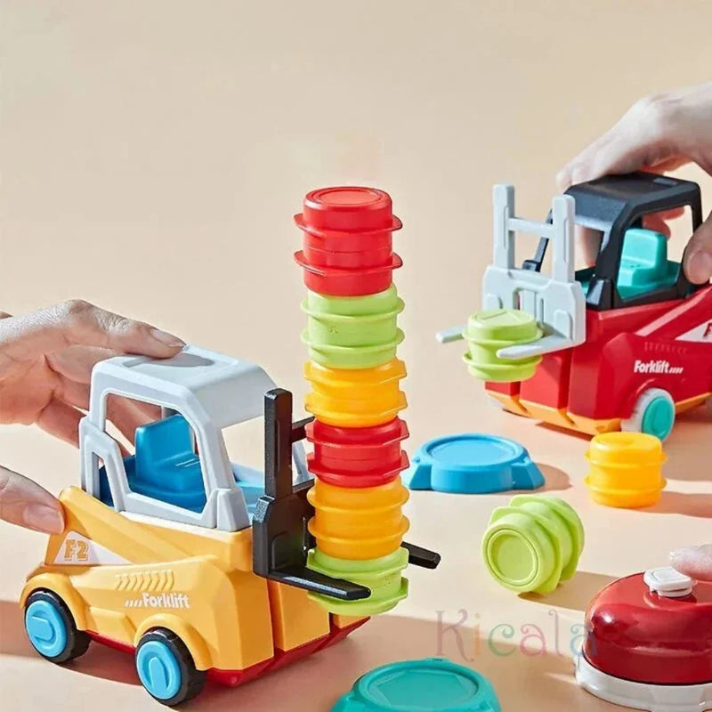 Stapelspeelgoed met Heftruck – Leerzaam spel ter bevordering van behendigheid en concentratie