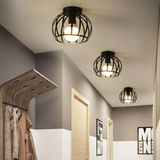 Trendy Industriële Plafondlamp met Open Design - ForgeLight