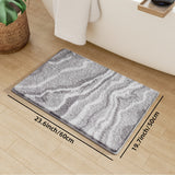 Fluffy Flocking Badmat – Absorberend en Zacht voor Badkamer of Keuken