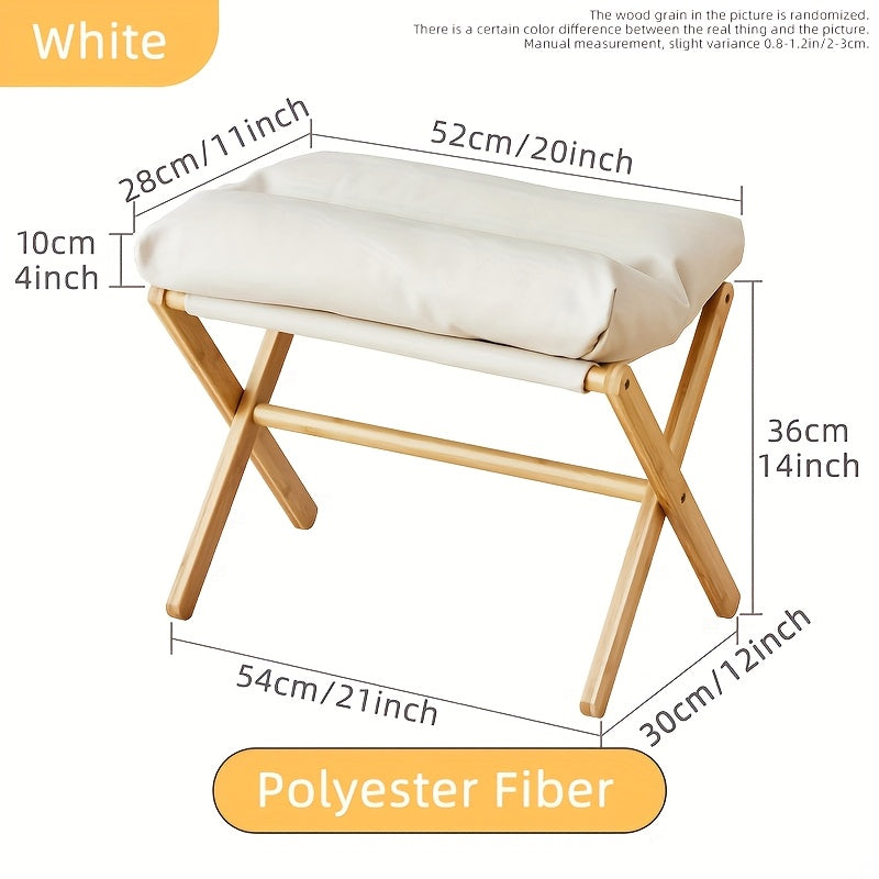 Lichtgewicht Opvouwbare Bamboe Voetsteun – Comfortabel en Praktisch voor Thuis en Kantoor