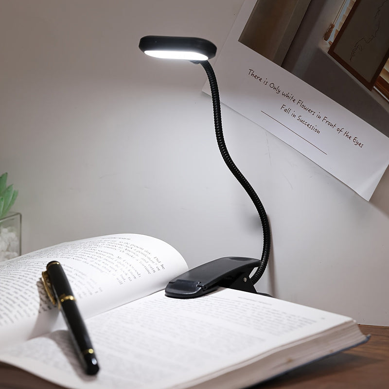 Flexibele Cliplamp - Draagbare Leeslamp met Verstelbare Hals voor Thuis of Op Reis