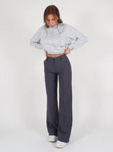 Beau | Hoge Taille Pantalon Met Rechte Pijpen