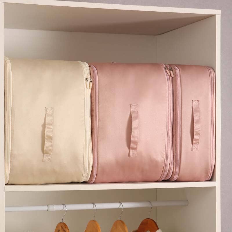 Extreem ruimtebesparende, zelfcompressie organizer