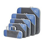 Compressie Reisorganisers | Slimme Inpakoplossing | Ruimtebesparende Bagage Cubes | Perfect Voor Vakanties & Zakenreizen | 5-delige Set | Lichtgewicht & Duurzaam | Maximale Ruimtebesparing | Avontuurlijke Reiskompanen