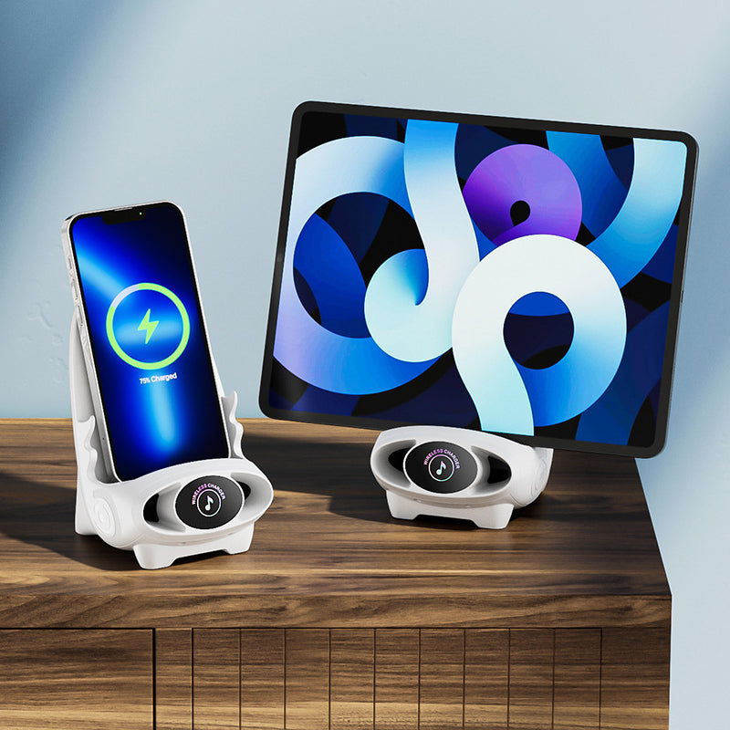 Draadloze telefoonhouder met 15W snellaadfunctie - FlexCharge Chair