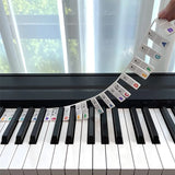 Afneembare notenlabels van siliconen voor 88-toetsen piano's en keyboards