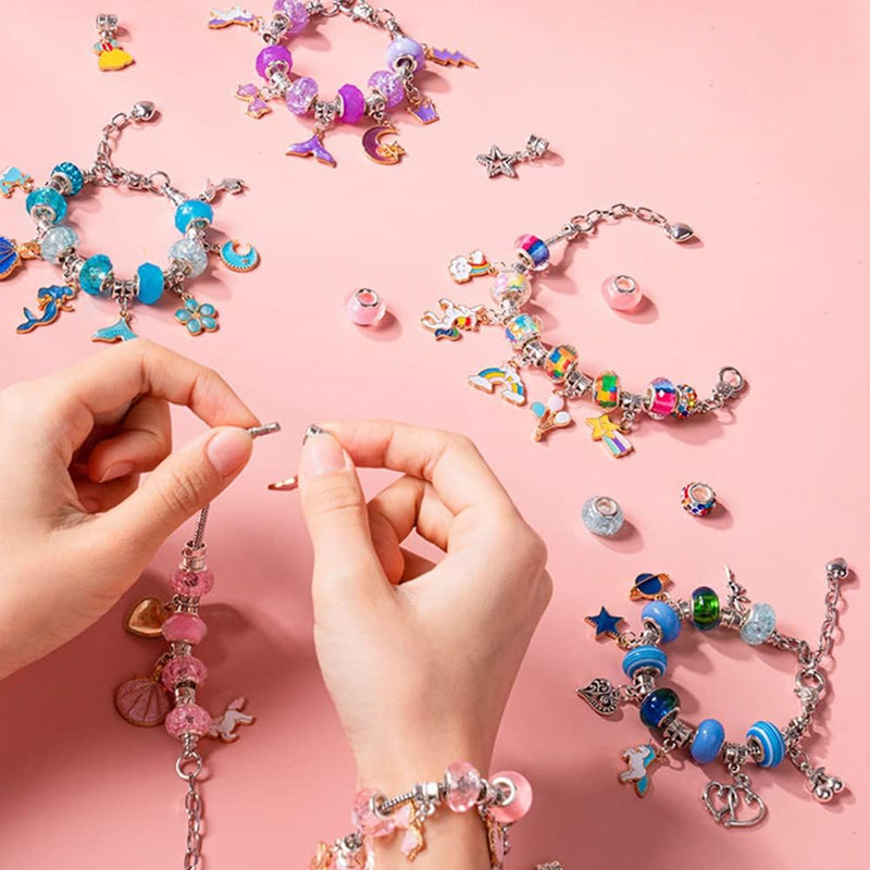 DIY-Armband Knutselset voor Kinderen met Kralen, Hangers & Cadeauverpakking