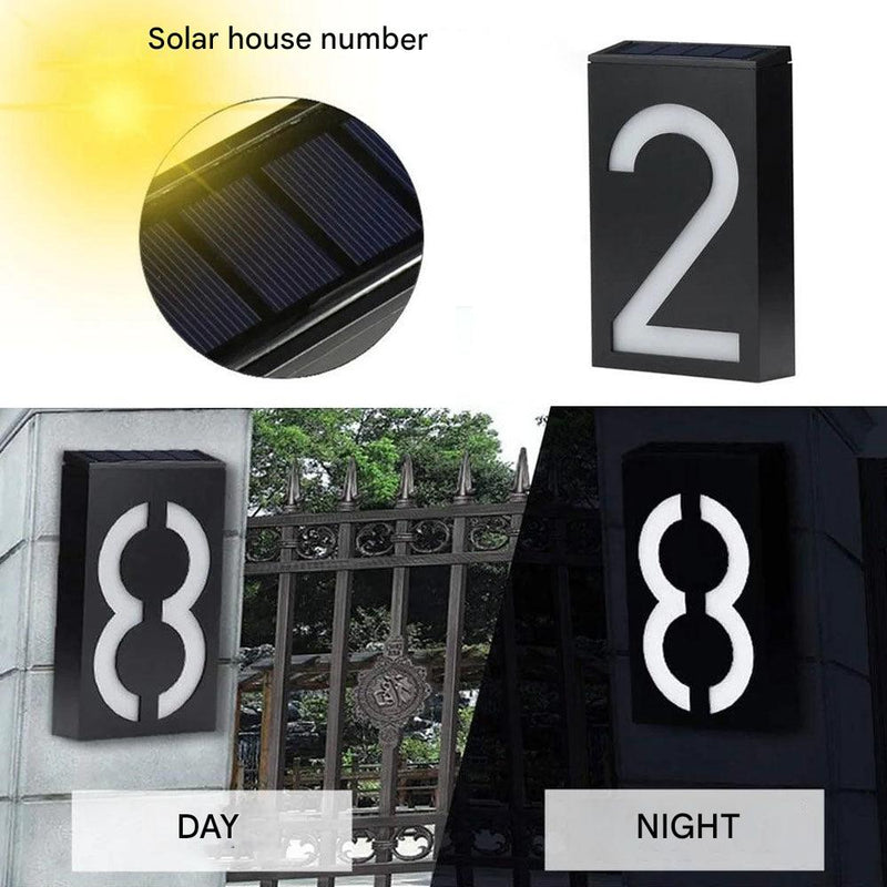 Verlichte Huisnummer met Zonne-energie - SolarSign