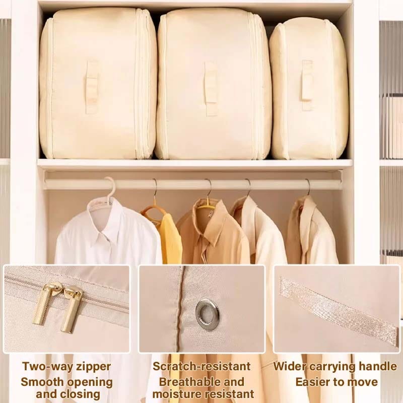 Extreem ruimtebesparende, zelfcompressie organizer