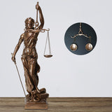 Decoratiestandbeeld van de Godin van de Gerechtigheid