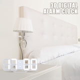 Slimme 3D Digitale Klok – Modern Design voor je Nachtkastje