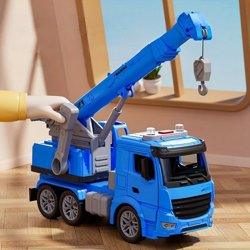 Kraanwagen Speelgoed met Licht & Geluid – Beweegbare Arm voor Bouwplaats Rollenspellen