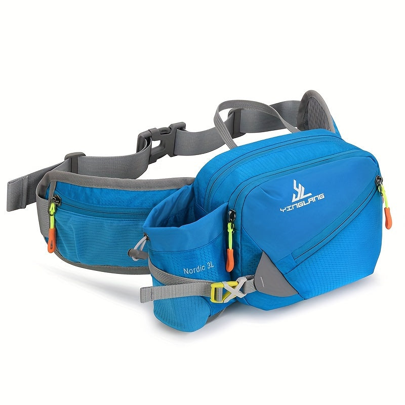 Veelzijdige Hardloop Heuptas met Waterfleshouder – Duurzaam Nylon met Ritssluitingen voor Wandelen en Marathons