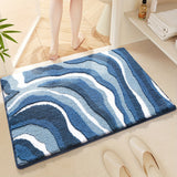 Geometrisch Badkamer Tapijt – Absorberend en Zacht met Non-Slip Onderkant