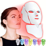7-Kleur LED Gezichts- en Nekmasker – USB Oplaadbaar Huidverzorgingsapparaat