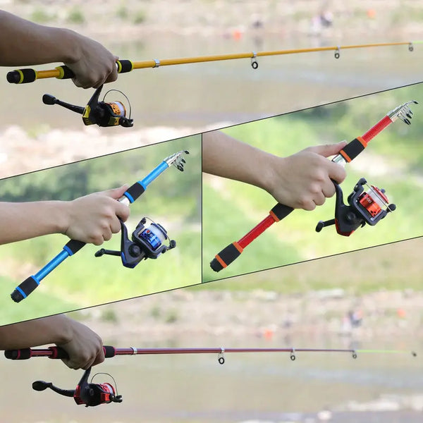 1,8m Telescopische Hengelset met Spinning Reel en Complete Accessoires