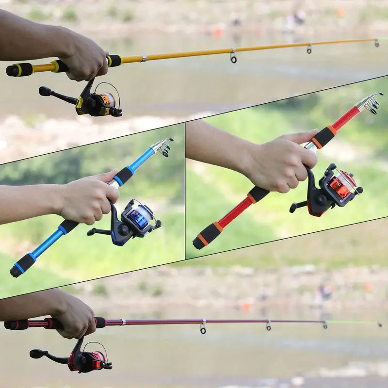 1,8m Telescopische Hengelset met Spinning Reel en Complete Accessoires
