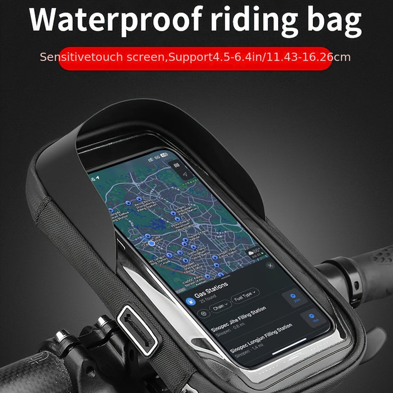 Waterdichte Fiets- en Motor Telefoonhouder – Handvat Tas met 360° Draaioptie