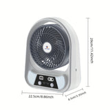 Draagbare Zonne-energie Ventilator en Nachtlamp – Multifunctioneel en Oplaadbaar