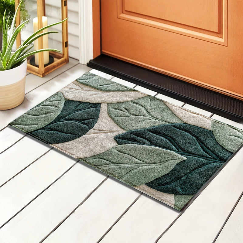 Bladeren Badmat – Absorberend, Pluche en Comfortabel voor de Badkamer
