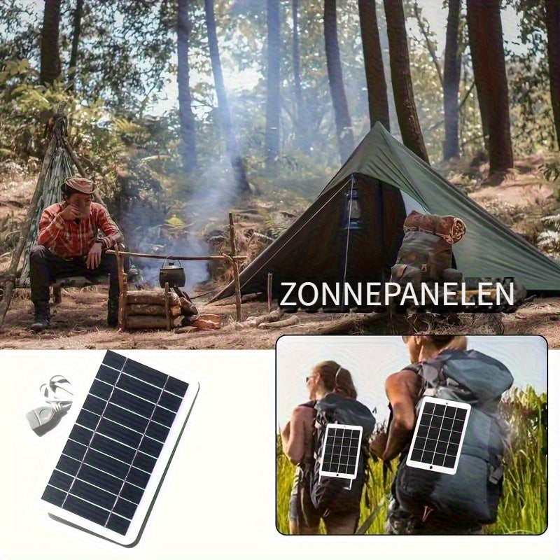 Draagbaar Zonnepaneel met USB – Altijd en Overal Energie