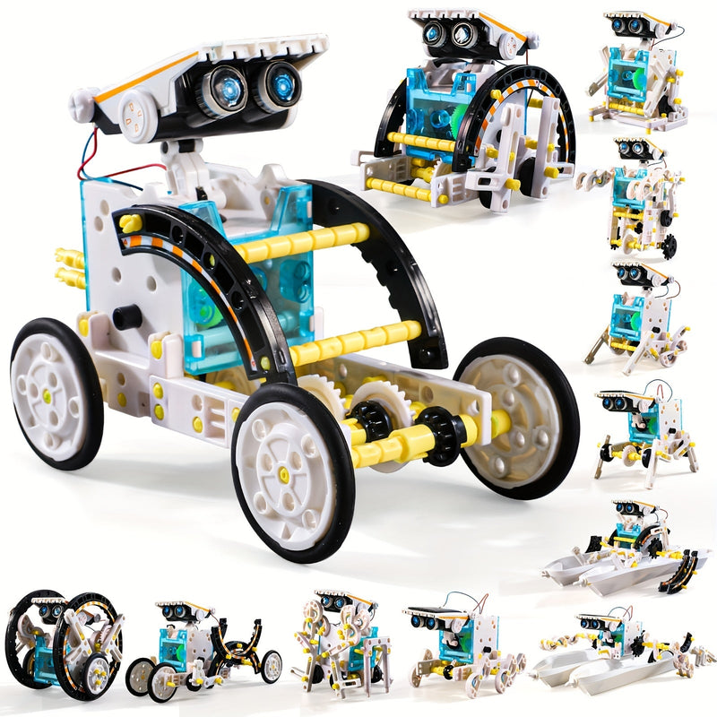 Solar Robo Builder - 12-in-1 Educatief Bouwspeelgoed met Zonne-energie